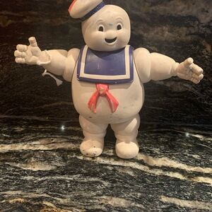 1984 Vintage Stay Puft Marshmallow Man Toy - White and Blue